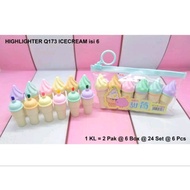 STABILO Ice cream colored highlighter series b set of 6