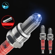 [ritonlywond] 1PCS 10mm Motorcycle Iridium Spark Plug Three Jaw Three-Pole Energy-saving Spark Plug 
