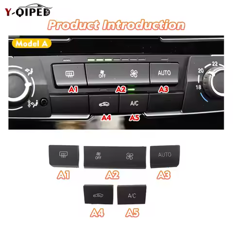 Conditioning Air Wind Fan Button AC Loop Auto Windshield blowing Button for BMW 1 2 3 4 Series F30 F