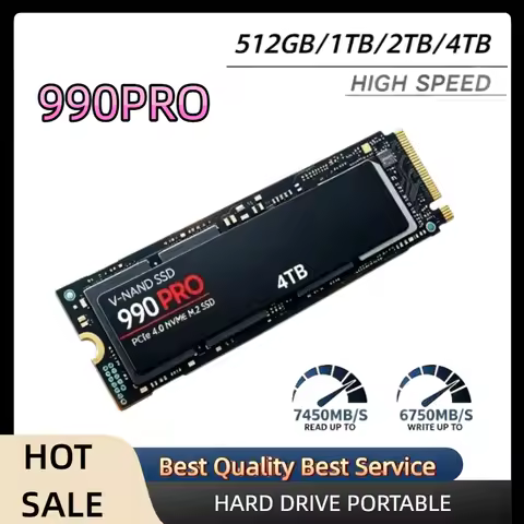 Original 990 PRO 1TB/2TB/4TB NVMe M.2 SSD, PCIe Gen4, 7450MB/s Read, Blazing-Fast Game Loads for Lap