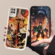 DK-59 Demon Slayer X Silicone Casing black and white for OPPO Realme Narzo 30 A54 8S V13 8 Q3 Pro 5G