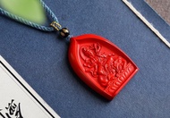 天然原礦硃砂精品紅砂十二生肖守護神吊墜 含量高達95%以上