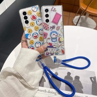 HP GANTUNGAN Cute Case Doraemon Magic Door Cute Unique Cartoon BellRing With Chain Hanger Charm Casi