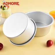 ADMORE Cake Bake Pan, Round Aluminum Alloy Cake Tin,  4/5/6/7/8/9/10 Inch Heat-Resistant Non-Stick C