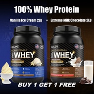 QIUMI Whey Protein Powder Supports Fast Muscle Recovery and Growth Muscle Building Supplement 2LBS