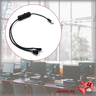 AMOONA 40cm 15 75in Fan Power Adapter Cable 1 to 2 Ways USB to 3 4 Pin PWM 5V Fan Connector with On 