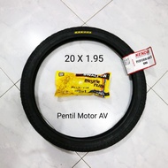 SAVING PACKAGE OF BIKE TIRES 20 X 1.95 KENDA PLUS AV MOTORCYCLE VALVE INNER TIRES FOR MINION FOLDING