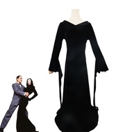 The Adam's Family Cosplays  Wednesday Addams Morticia Addams costumes Gomez Addams  Outfits for Hall