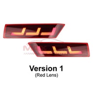 PERODUA MYVI G3 2018 - 2021 Night Rider Sportivo Sequential Blinking Car Rear Bumper Reflector Turn 