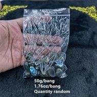 TEMU 1.76oz Of Natural Polished And Rough Labradorite Quartz Stones, Including Sunstone And , Perfec