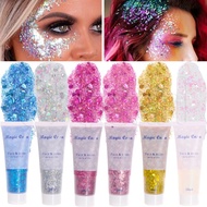 MAGIC CASA Hair Face Lip Body Glitter Gel / Long Lasting Waterproof Glitter Stage Eyeshadow / Colorf