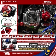 Transparent Clutch Cover SPD Racing RS150 RSX RS-X V2 2025 Split Style Casing Tempered Glass O-ring 