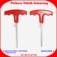 MAXPOWER T-HANDLE HEX KEY 5mm 5.5mm T-HANDLE HEX KEY
