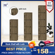 🔥Free Shipping🔥Book Shelf with Lock 📚🔑 / Almari Buku /Locker/ Multipurpose Cabinet/ Almari Serbargun
