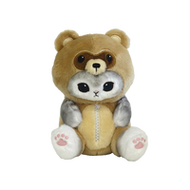 Sun Arrow mofusand Potetama Plush Toy (Tanuki Nyan, Gray)