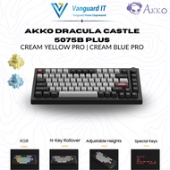 [AKKO 5075B PLUS Dracula Castle Keyboard] ARGB LED Mechanical Keyboard 82-Key with Knob for GAMING