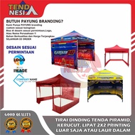 TENDA WALL CURTAIN FOLDING TENT CAFE TENT PYRAMID CONE TENT 2X2M