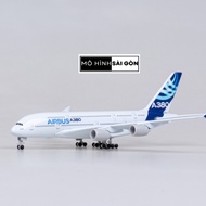 AIRBUS A380-800 DEAUFT PLANE MODEL 1/400 18CM HIGH QUALITY ALLOY, BEAUTIFUL GLOSSY STATIC COATING