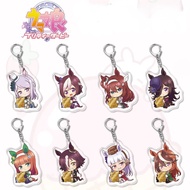Game Uma Musume Pretty Derby Acrylic Keychain Special Week Silence Suzuka Tokai Teio Figures Pendant