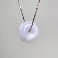 【願‧平安】紫羅蘭翡翠平安扣項鍊 | 天然緬甸玉A貨翡翠 | 送禮