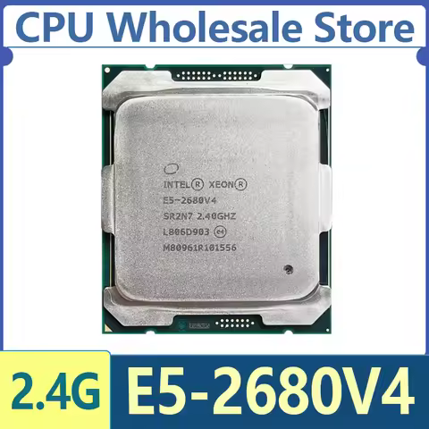 Intel Xeon E5-2680V4 E5 2680 V4 E5 2680V4 2.4 GHz 14Cores 35M TDP120W CPU 9.6 GT/s FC-LGA14A LGA 201