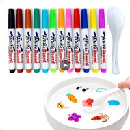 Children Montessori Early Education Magical Water Paint Pen Floating Ink Pen for Kids Colorful Doodl