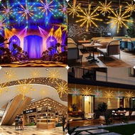 LED Color Hanging Star Light Outdoor Waterproof Fireworks lamp Christmas Decorative Lights Fireworks