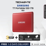Samsung T7 Portable SSD - Red (500GB/1TB/2TB)