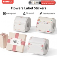 NIIMBOT B1/B2/B21/B31 Waterproof Thermal Sticker Floral Name Tag