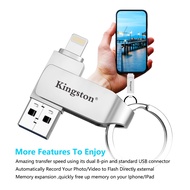 Kingston 2 in 1 Otg Pendrive 2TB Thumb Drive Usb Pendrive For iPhone USB Laptop
