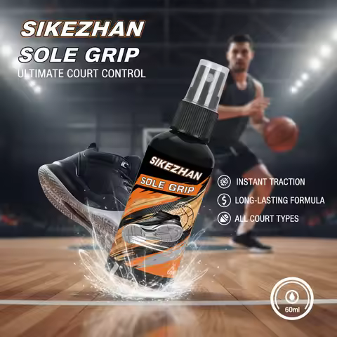 Basketball Shoe Grip Restorer, Sticky Sole Spray for Indoor Court, Non‑Stain, Fast‑Drying, Boost Tra