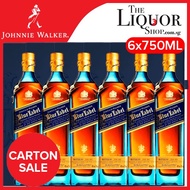 (Bundle of 6 Bottles 750ml) Johnnie Walker Blue Label with Gift Box