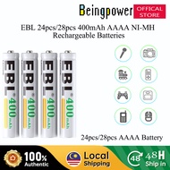 EBL 24pcs 28pcs 400mAh Ni-MH AAAA Rechargeable Battery For Flashlight Doorbell Alarm Clock Surface P