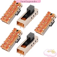 LANFYGOODSS 5pcs Micro Slide Switch, 10P 2P4T 5mm Toggle Toggle Switch, Mini Vertical 4 Position SS-