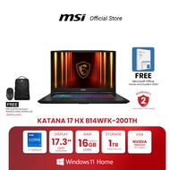 MSI NOTEBOOK KATANA 17 HX B14WFK-200TH | 17.3" QHD | Intel Core i7-14650HX | NVIDIA GeForce RTX 5060