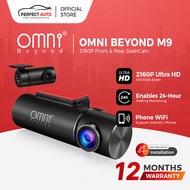 Perakam Dashcam Kereta OMNI BEYOND M9 4K DVR Depan & Belakang 2160P