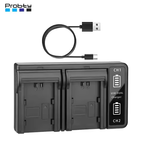 Fast Dual USB Charger for Sony NP-FZ100 Battery for Sony ZV-E1, FX3, FX30, A1, A9 II, A7R V, A7S III