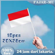 10Pcs 20X28CM Indonesian Flag Indonesian Cloth Flag/ August 17th Flag/