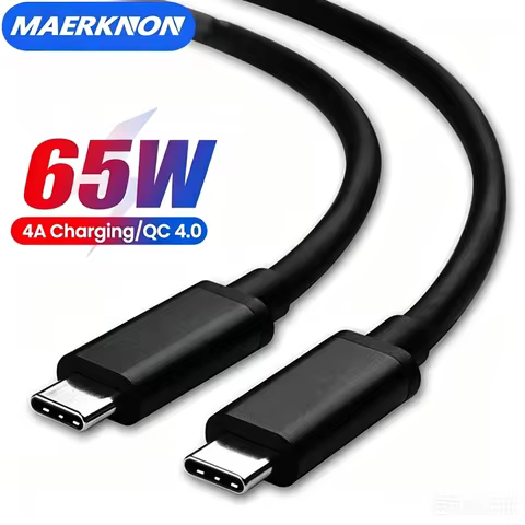 PD 65W USB Type C To Type C Cable USB C PD Fast Charging Wire Cord For Macbook Samsung Xiaomi USB C 
