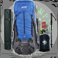 PROMO Paket Tas Gunung keril Carrier rei Atmos 60 Liter / Rei Arei Atmos 60L Carrier Tas Gunung / a