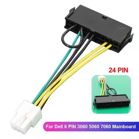 ATX Power Supply Motherboards Interfaces 6-pin Adapter Cable Cord for acer 6Pin Mainboard 24Pin to 6