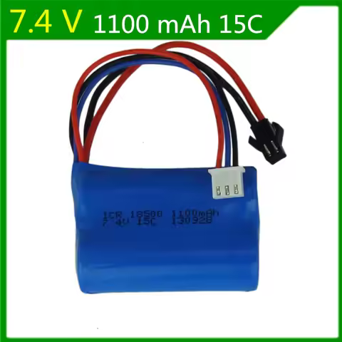 7.4V 1100mAH Remote control helicopter General Li battery 1100mAH 15C 7.4V discharge Lipo battery 18