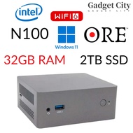 ORE N9E Intel N100 Windows Mini PC 32GB DDR4 RAM 2TB NVME SSD PC Gaming PC Desktop PC Computer CPU