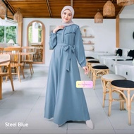 GAMIS POLOS WANITA TERBARU GAMIS CRINKLE AIRFLOW PREMIUM / GAMIS BUSUI FRENDLY BASIC DRESS S - XXL