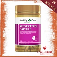 [Expiry Date: 03/2027] Healthy Care Resveratrol 白藜芦醇 ( 180 Capsules ) ( Made in Australia )