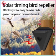 Solar Light Timing Bird Repeller Outdoor Waterproof Dog Barking Sound Warning Sound Alarm for Villas Farmland Orchards Warning Animals Repeller