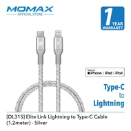 MOMAX [DL31] Elite Link Lightning to USB C Cable 1.2M