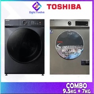 [EXPRESS DELIVERY] Toshiba 9.5kg Inverter Washing Machine | Vented Dryer 7KG | Heat Pump Dryer 8kg |
