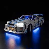 Kyglaring LED Light Compatible with Lego Technic 2 Fast 2 Furious Nissan Skyline GT-R R34 42210 Buil