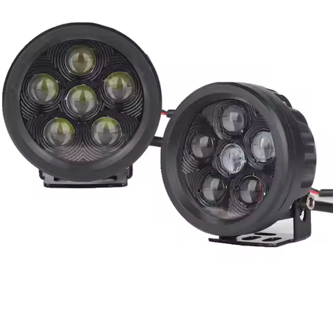 4D 3.5 inch 18W Round Led Projector Work Lights Offroad Pod Spotlight for Jeep SUV ATV Boats Cars Tr